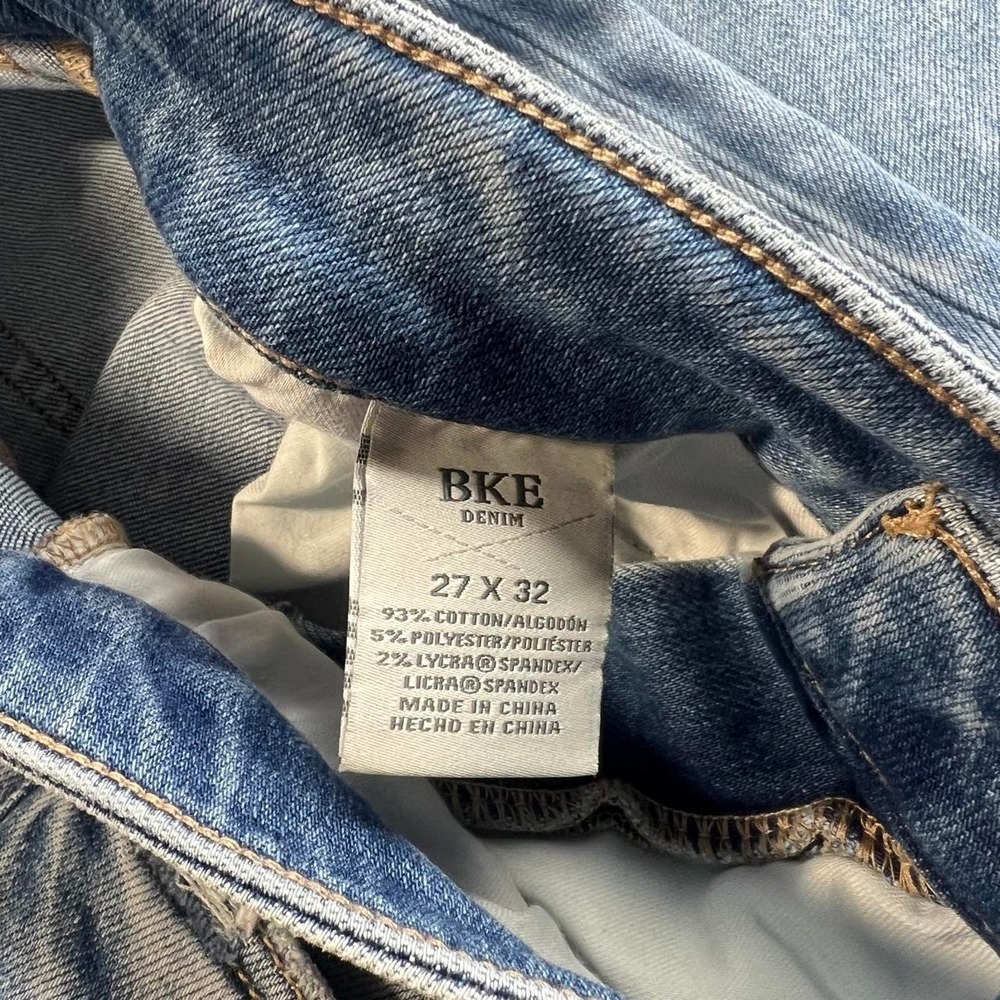 BKE Billie Slim Fit High Rise Trouser Jeans Light Wash NWT Women's Bootcut 27 - Picture 3 of 8